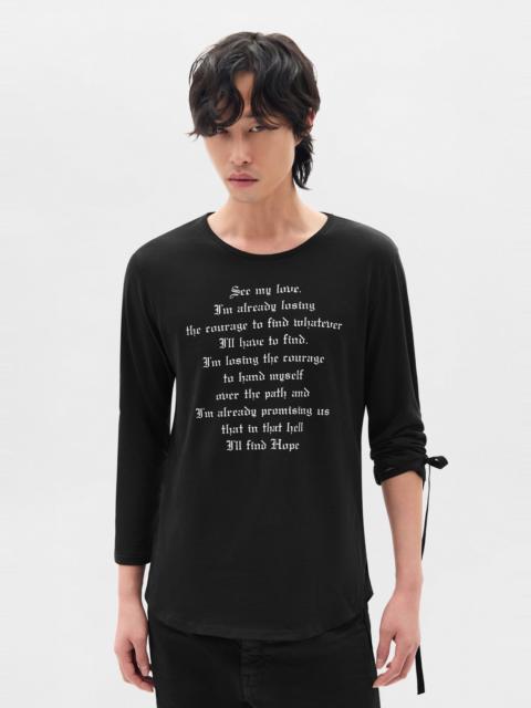 Ann Demeulemeester Alver Long Sleeve Fitted T