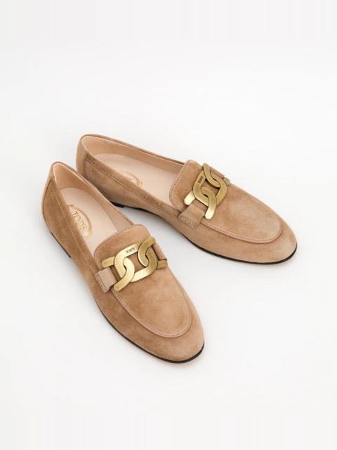 KATE LOAFERS IN SUEDE - BEIGE