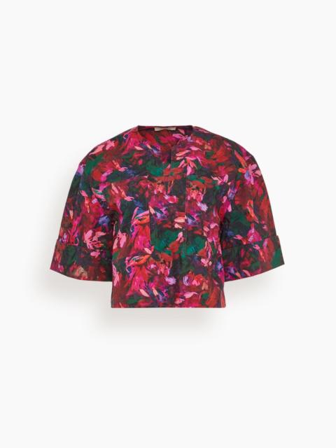 ULLA JOHNSON Suri Blouse in Hibiscus