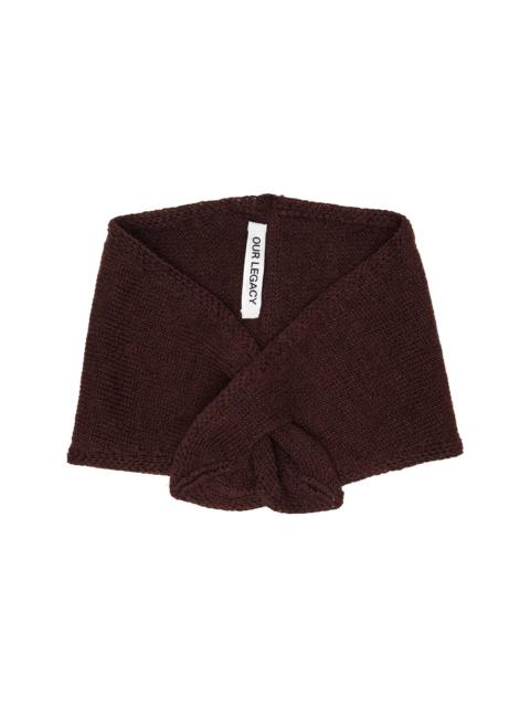 Our Legacy Burgundy Miniature Scarf