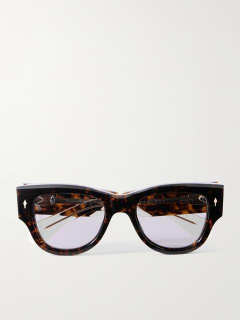 JACQUES MARIE MAGE Chelsea Square-frame Tortoiseshell Acetate Sunglasses