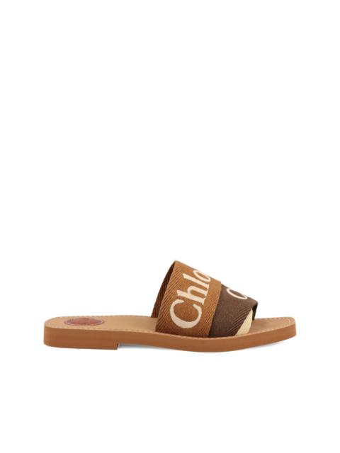 Chloé logo-print flat sandals