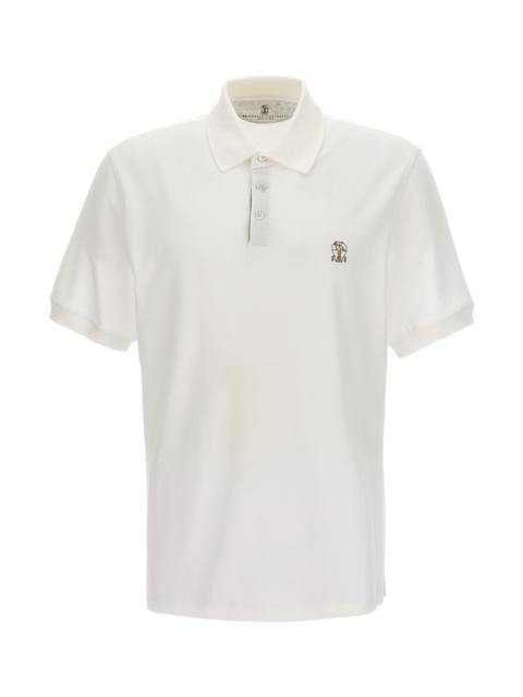 Logo print polo shirt