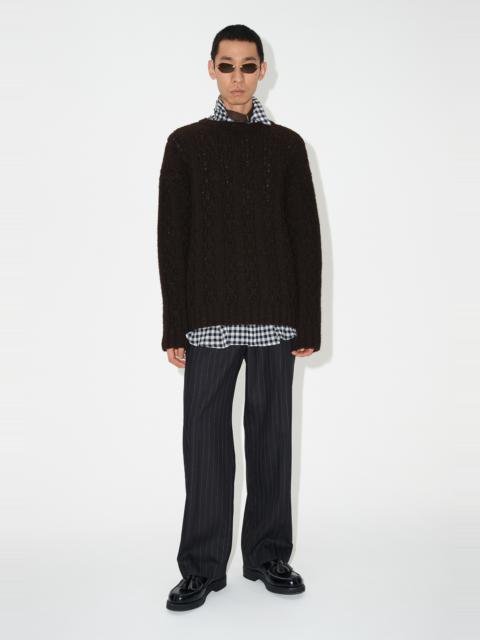 Our Legacy Toddler Popover Welsh Black Chain Knit