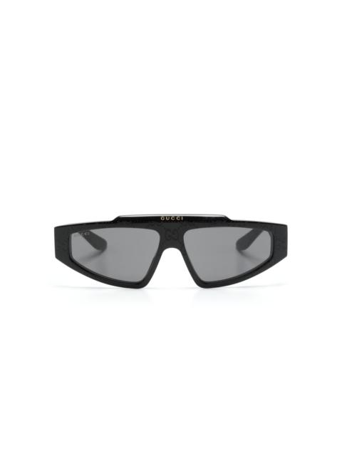 GG-supreme geometric-frame sunglasses