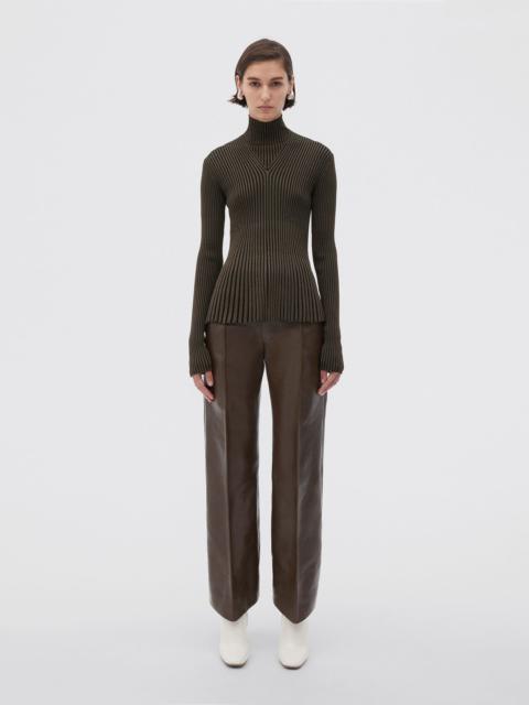 Bottega Veneta lightweight viscose plissé jumper