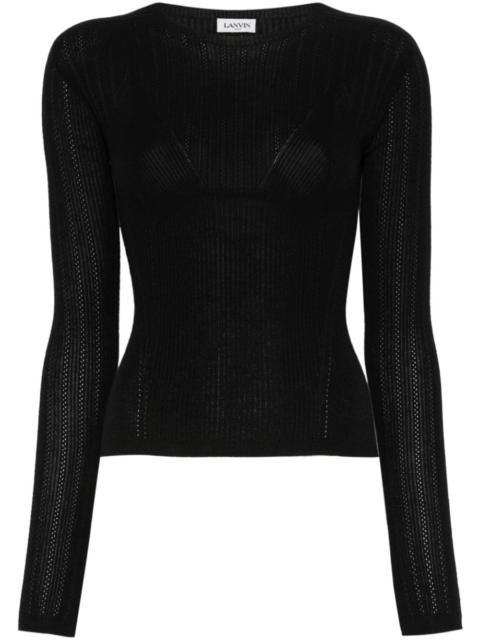 Lanvin ribbed-knit jumper