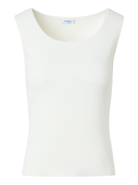 AKRIS Scoop Neck Tank - Cream