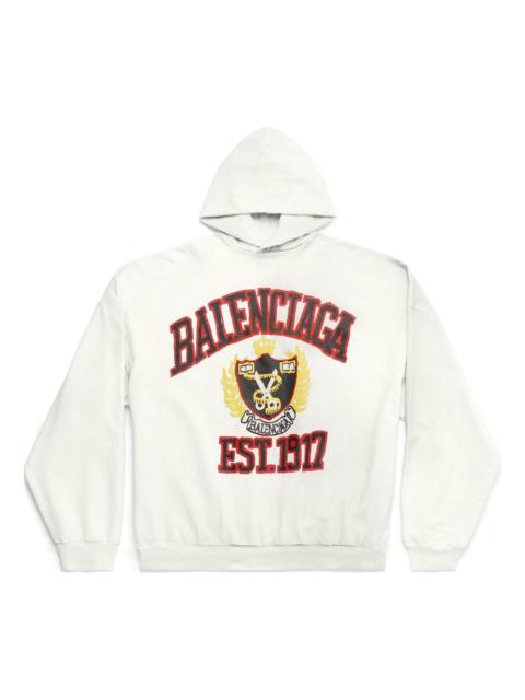 BALENCIAGA Diy College Hoodie Medium Fit in White