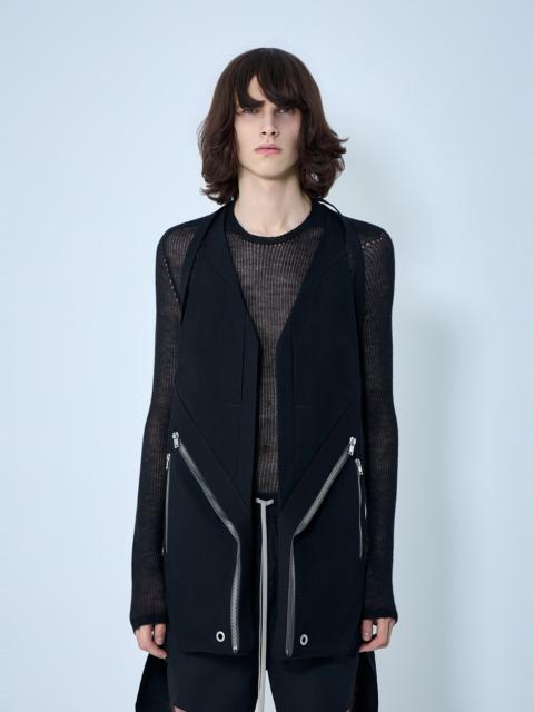 Rick Owens Asymmetric Zip Detail Vest