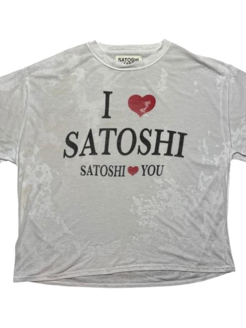 SATOSHI NAKAMOTO I Love Satoshi T-Shirt "White" SAT048