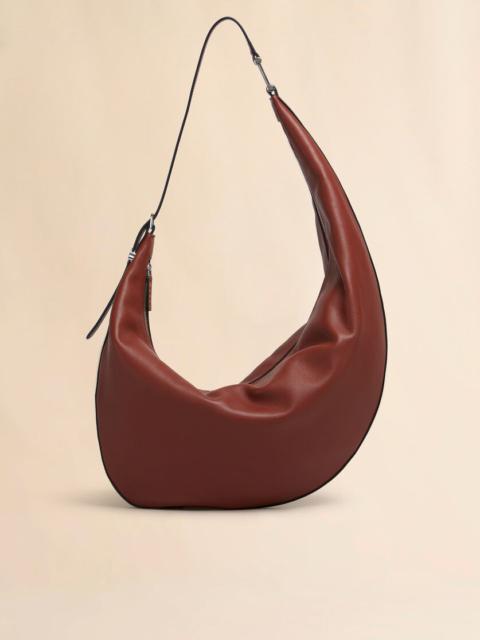 Marni BROWN LEATHER DOT MEDIUM HOBO BAG