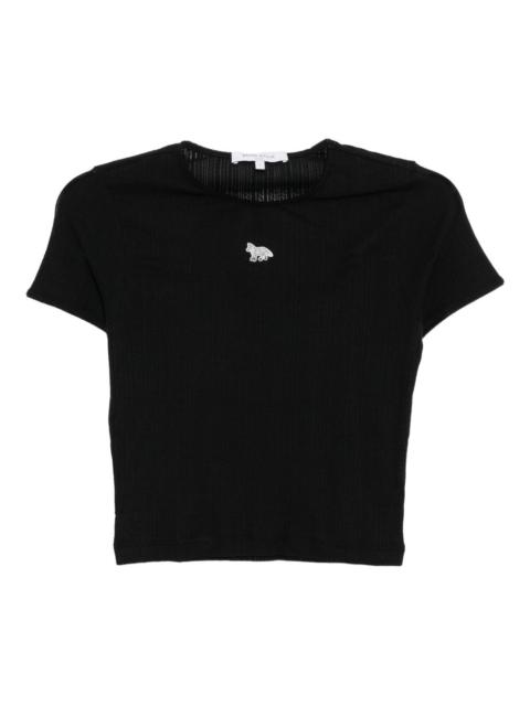 Maison Kitsuné logo-embroidered T-shirt