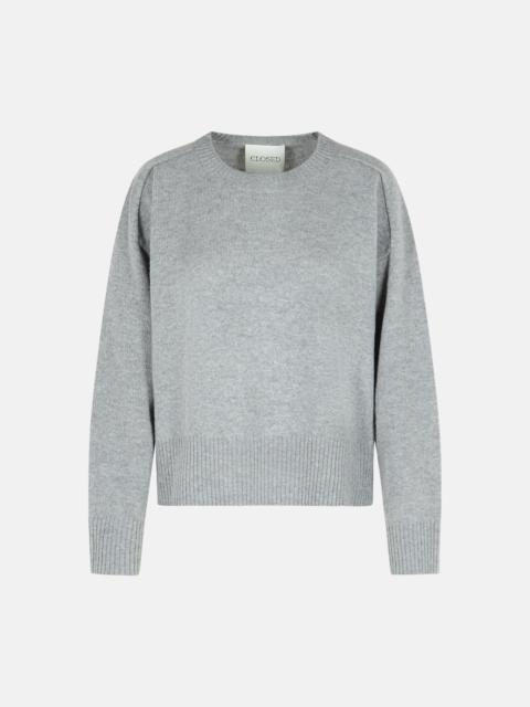 GREY WOOL SWEATER