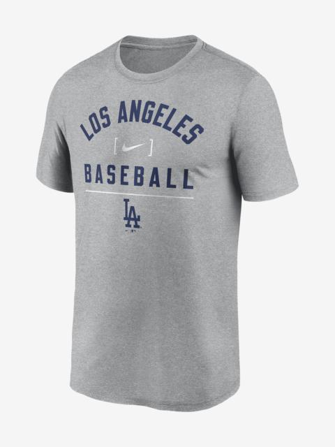 Los Angeles Dodgers Arch Baseball Stack Nike Men's Dri-FIT MLB T-Shirt