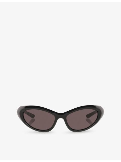 BALENCIAGA BB0384S Cat Eye-Frame Injected Sunglasses