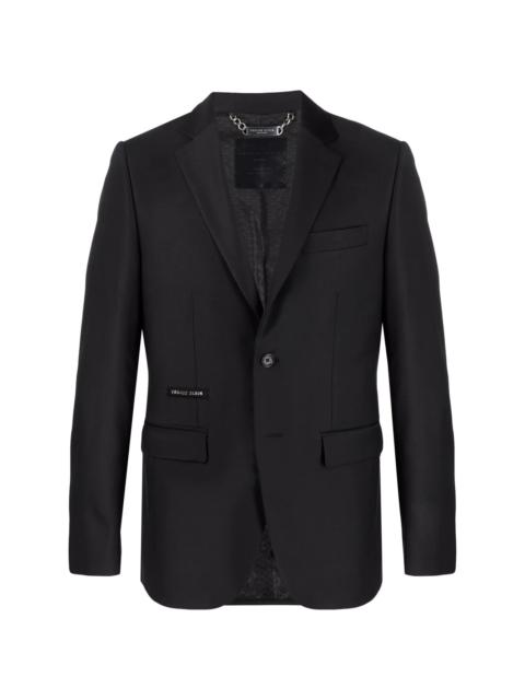 PHILIPP PLEIN Crystal Skull single-breasted blazer