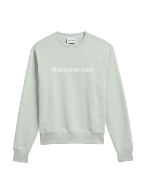 adidas x Pharrell Humanrace Logo Sweatshirt 'Green' HS4829