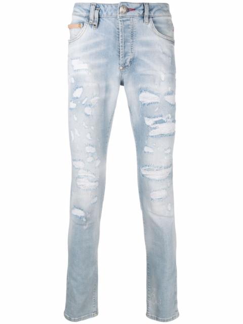PHILIPP PLEIN ripped skinny jeans