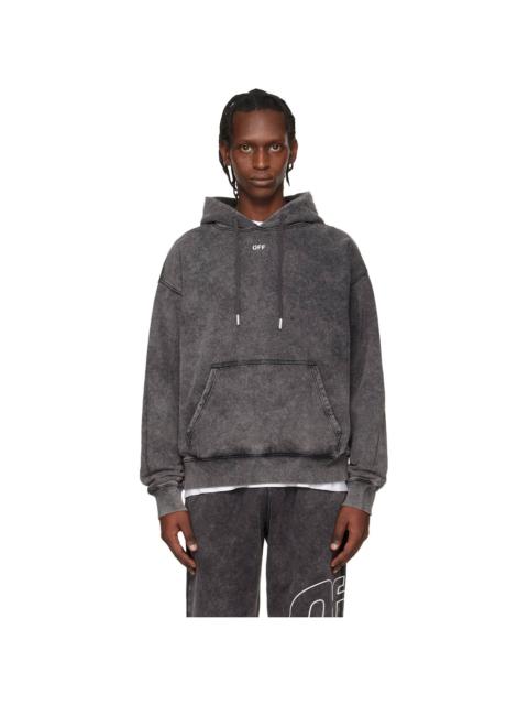 Off-White Gray 'OFF' Stamp Skate Hoodie