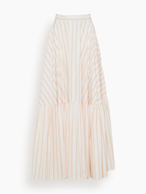 Plan C Long Skirt in Bellini Stripe