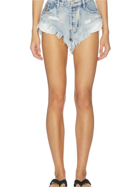 ONE TEASPOON Rollers Low Waist Denim Shorts