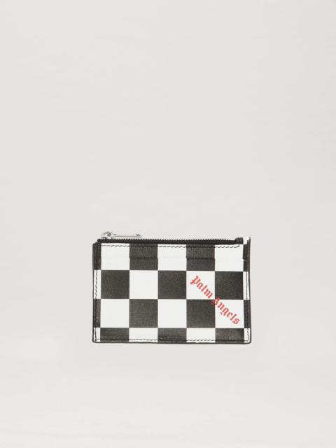 Palm Angels DAMIER ZIP CARDHOLDER