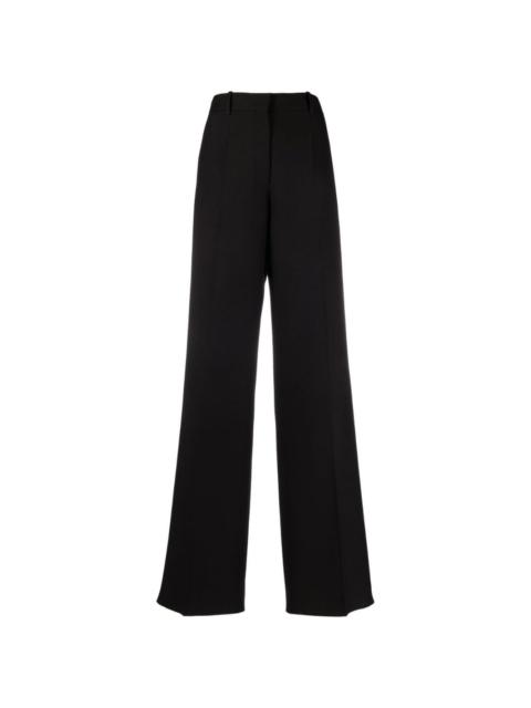 high-waisted wide-leg trousers