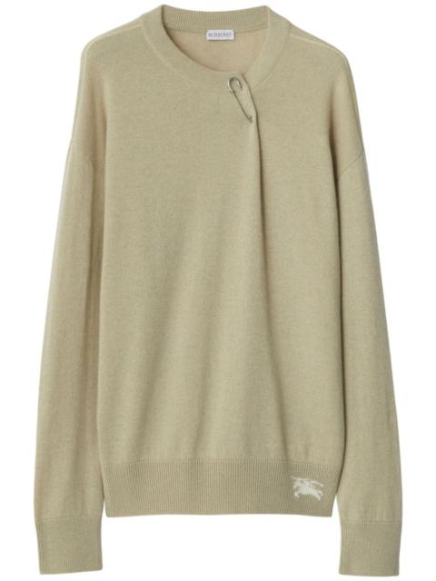 Burberry paperclip-detail cashmere jumper