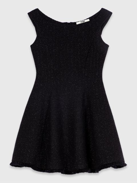 maje Short fringed tweed dress