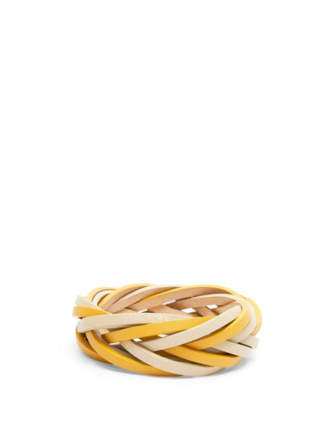 Loewe Bicolour braided bangle in calfskin