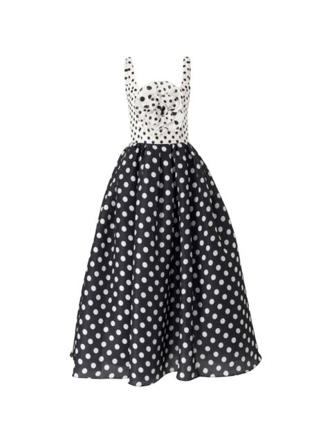 CAROLINA HERRERA polka-dot midi dress