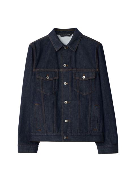 Burberry logo-appliquÃ© denim jacket