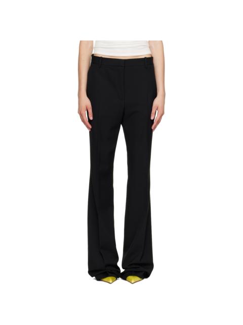 TOM FORD Black Sharp Tailored Straight Boyfriend Trousers