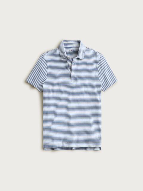J.CREW Sueded cotton polo shirt in stripe
