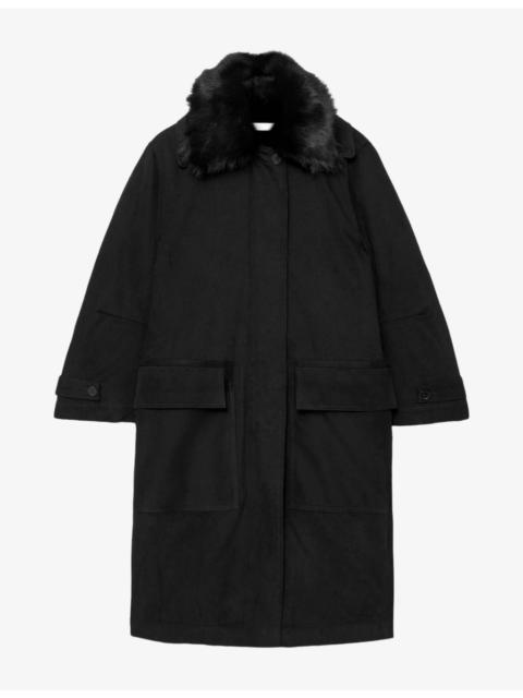 ALLSAINTS Elisa Relaxed-Fit Leather Bomber Jacket