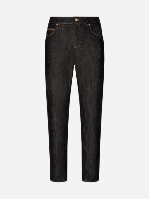 Dolce & Gabbana Regular-fit blue denim jeans