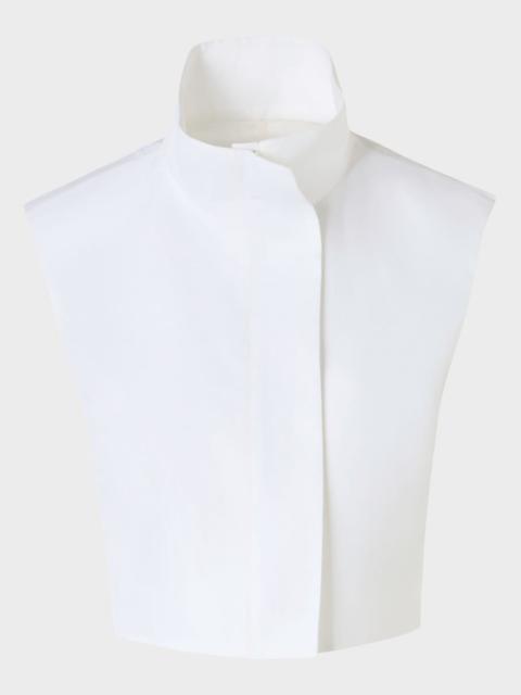 AKRIS Hester Short Stand-Collar Cotton Gilet
