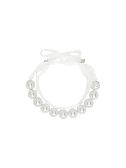 We11done White Pearl Necklace