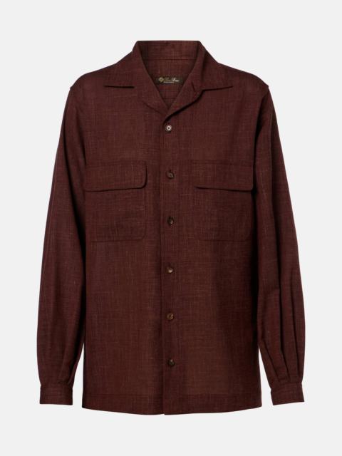 Loro Piana Ida wool, silk, and linen shirt