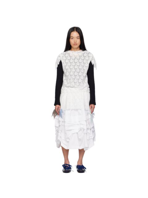VeniceW White Garden Minidress