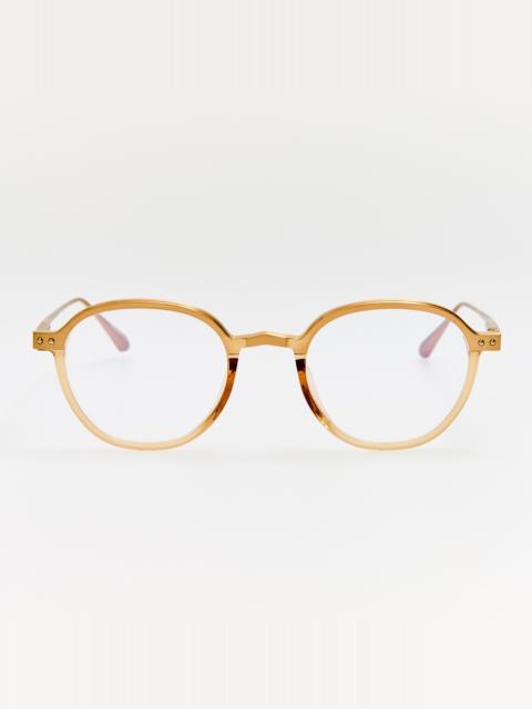 LINDA FARROW Devon Optical in Matt Champagne and Honey