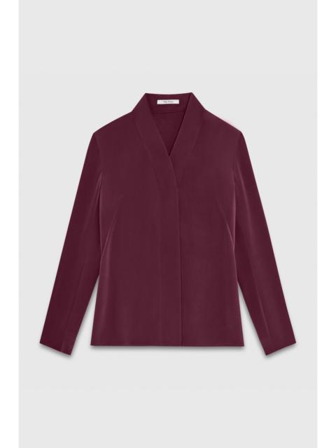 THE FOLD Bowery Stretch Silk Blouse