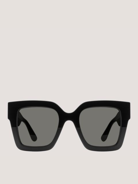 Stuart Weitzman TWO-TONE OVERSIZED SQUARE SUNGLASSES