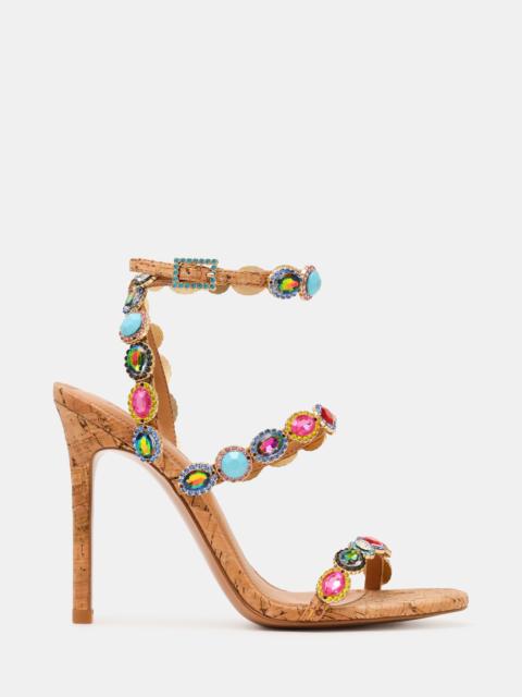 STEVE MADDEN TAMALA CORK BRIGHT MULTI
