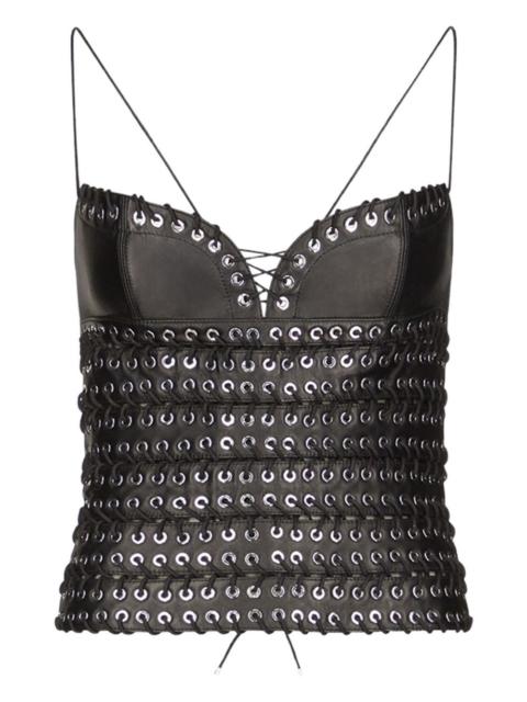 LUDOVIC DE SAINT SERNIN Lee leather top