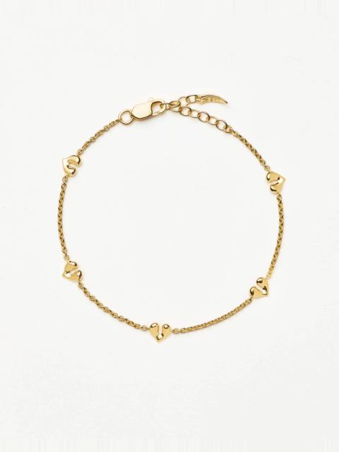 MISSOMA Molten Heart Mini Charm Bracelet