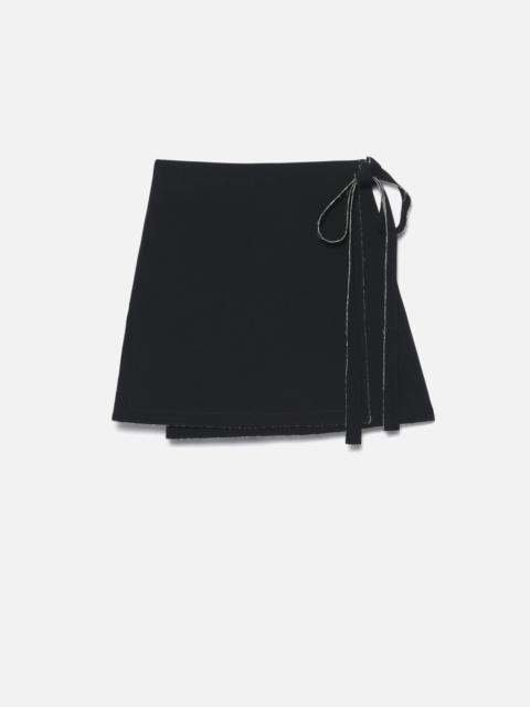 AMI Paris Bicolor Wrap Skirt