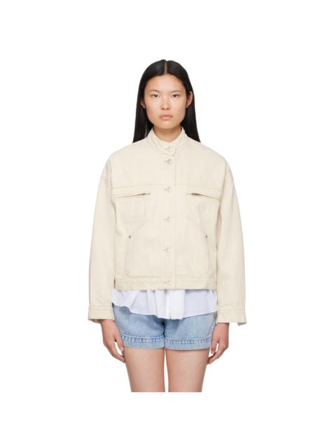 Beige Viane Denim Jacket