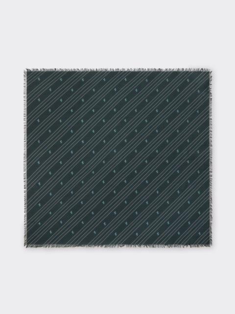 Ferrari Cotton and Silk Twill Scarf